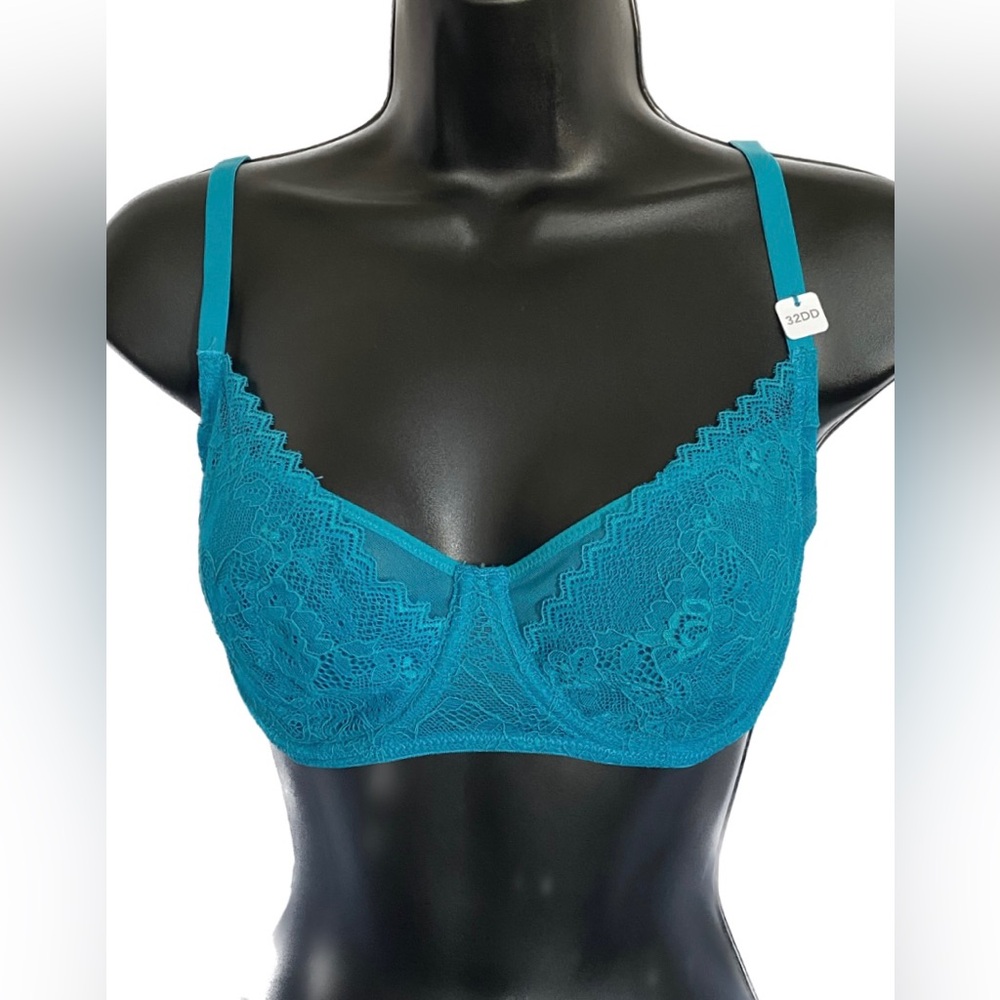 NWT miiyu Turquoise Unlined Underwire, 32DD *P1030